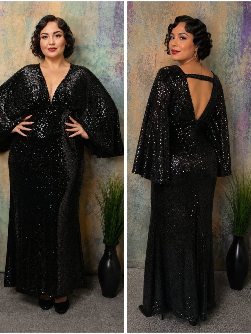 New 📌Babeyond Minimalist Design Shimmering Sequins 1920s Style Formal Dress